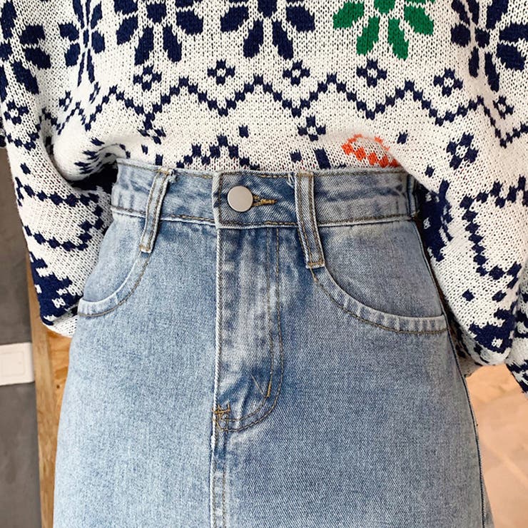 バックスリットデニム風スカート タイトスカート レディース | Amulet | 詳細画像14 