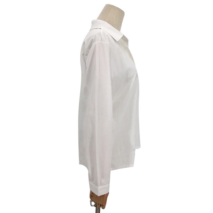 スキッパーブラウス レディース 長袖 無地 プルオン 通勤 シンプル きれい目 | Amulet | 詳細画像16 