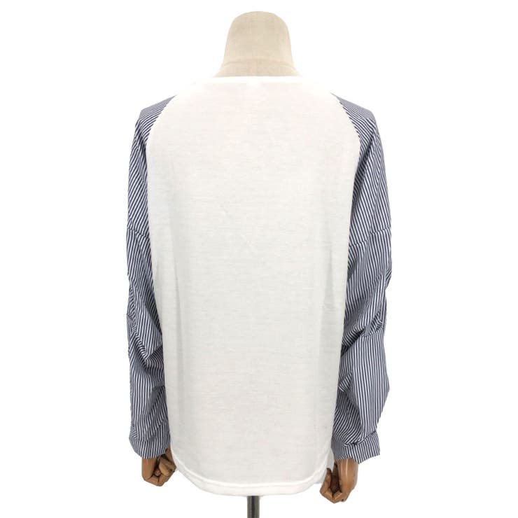 Vネックドッキングブラウス レディース 長袖 | Amulet | 詳細画像16 