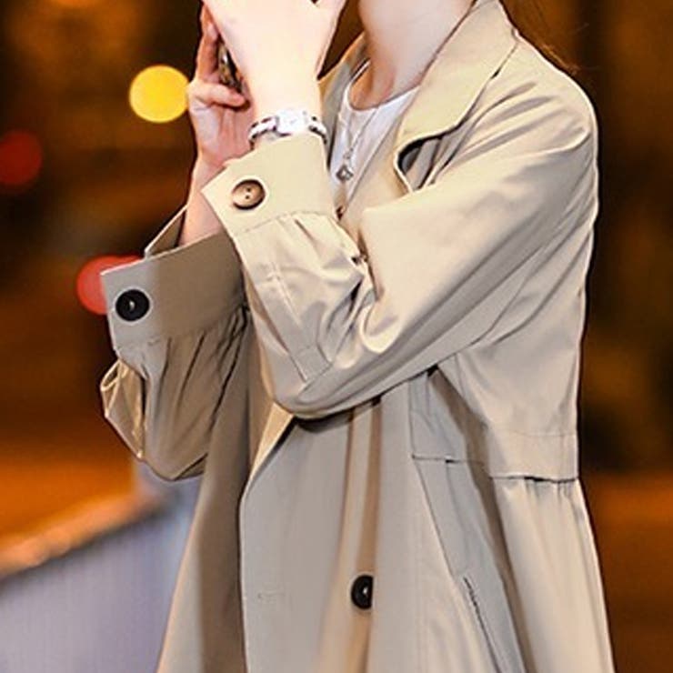 シンプルトレンチコート レディース アウター | Amulet | 詳細画像11 