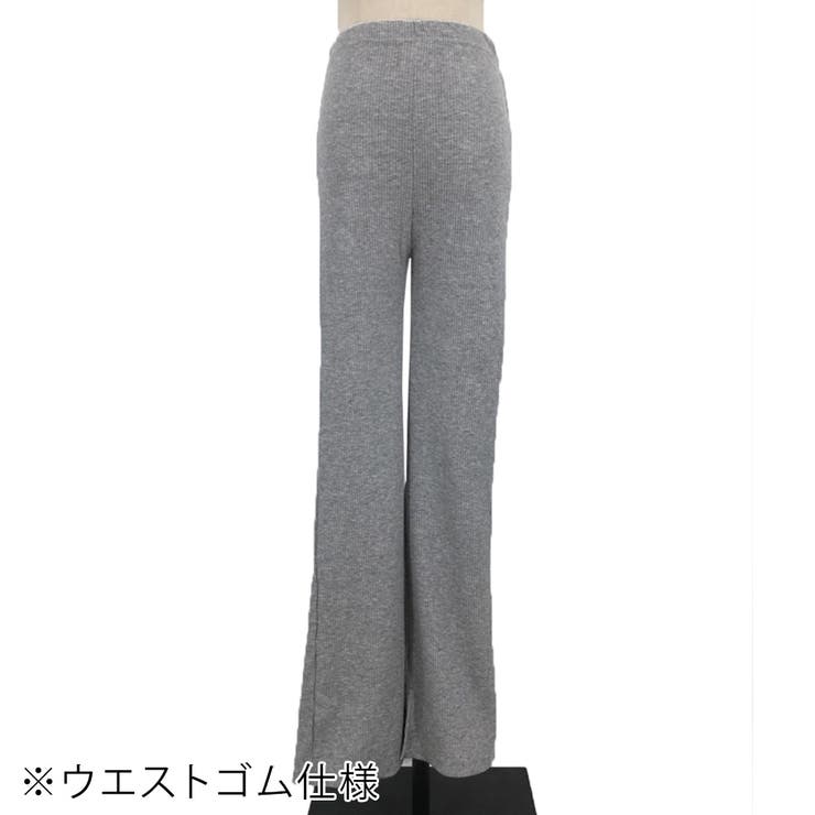 サイドスリットリブパンツ レディース ボトムス | Amulet | 詳細画像14 