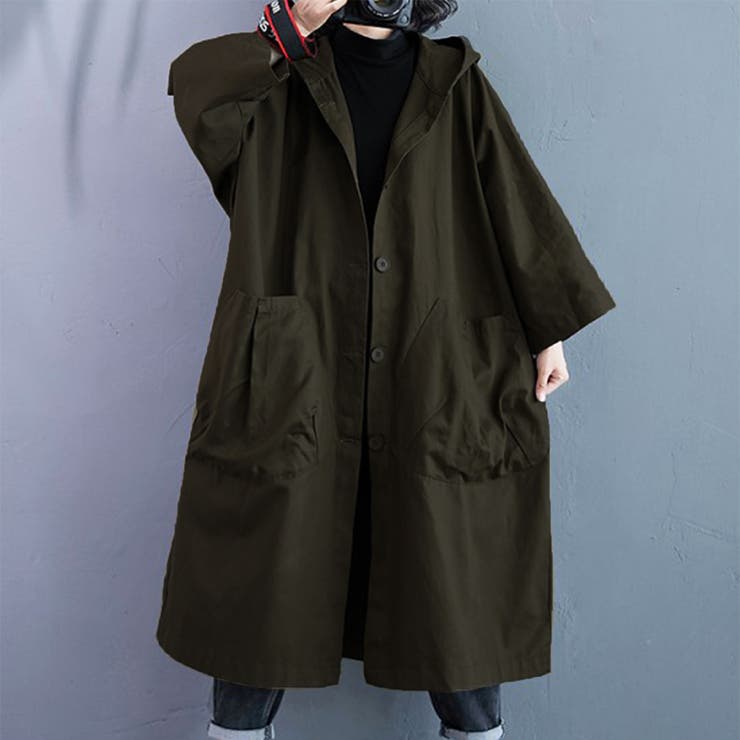 オーバーサイズトレンチコート レディース フード付き | Amulet | 詳細画像2 