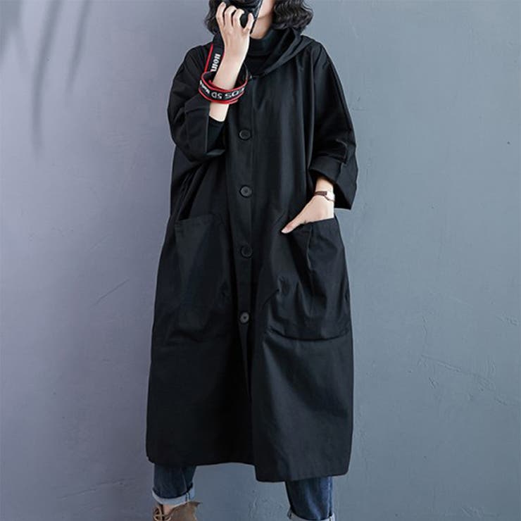 オーバーサイズトレンチコート レディース フード付き | Amulet | 詳細画像3 