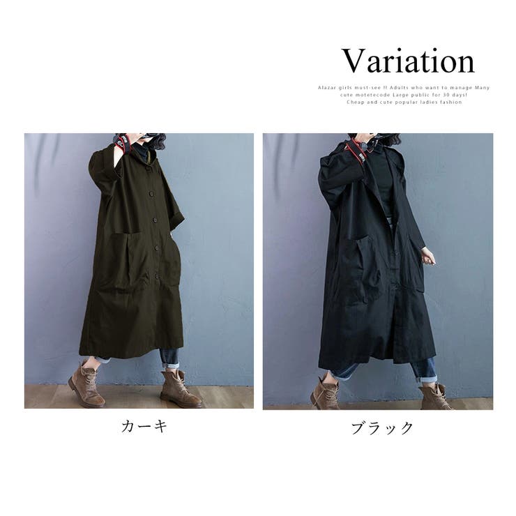 オーバーサイズトレンチコート レディース フード付き | Amulet | 詳細画像5 