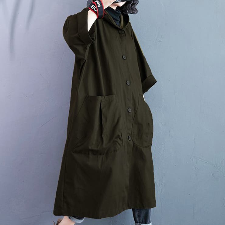 オーバーサイズトレンチコート レディース フード付き | Amulet | 詳細画像8 