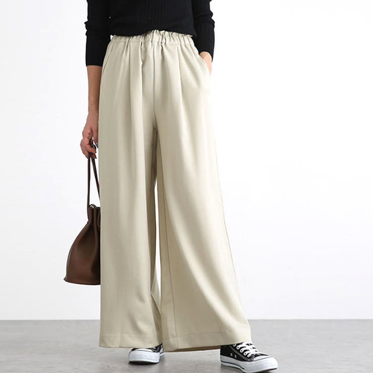 アイボリー | リラックスワイドパンツ レディース ボトムス | Amulet