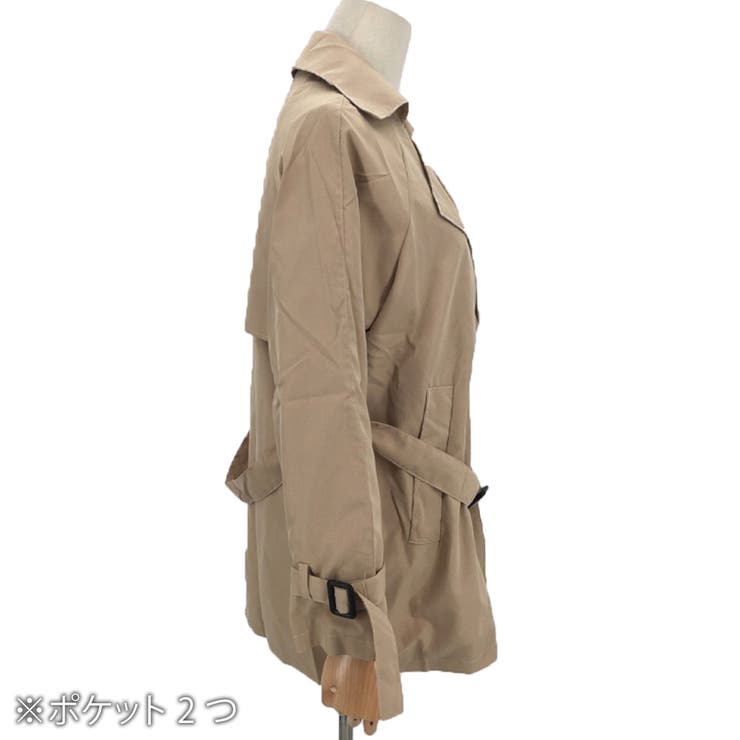 ハーフトレンチコート レディース アウター | Amulet | 詳細画像12 