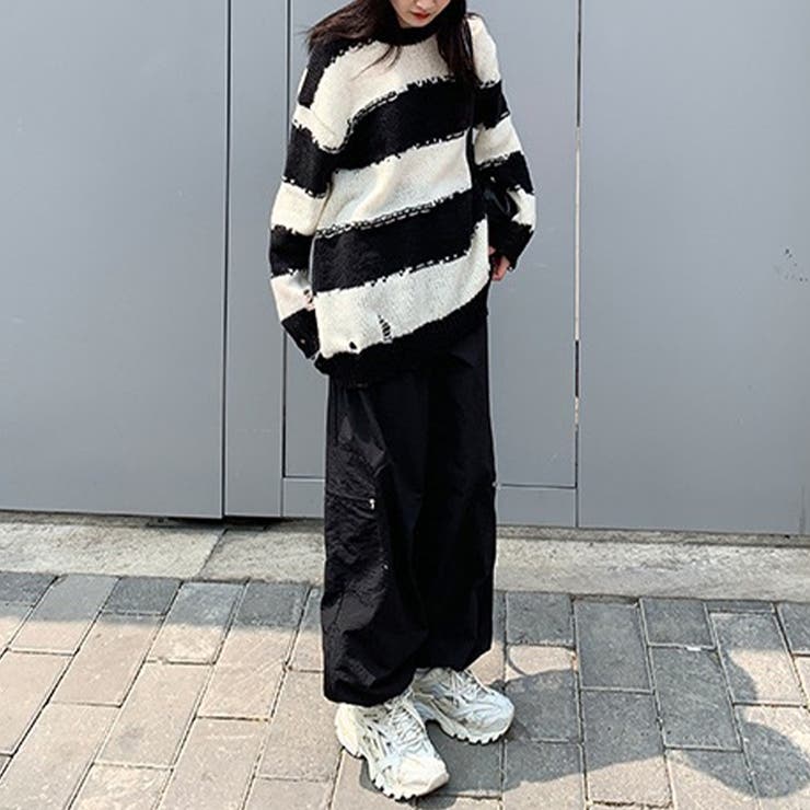 ダメージ加工ニット レディース トップス | Amulet | 詳細画像3 