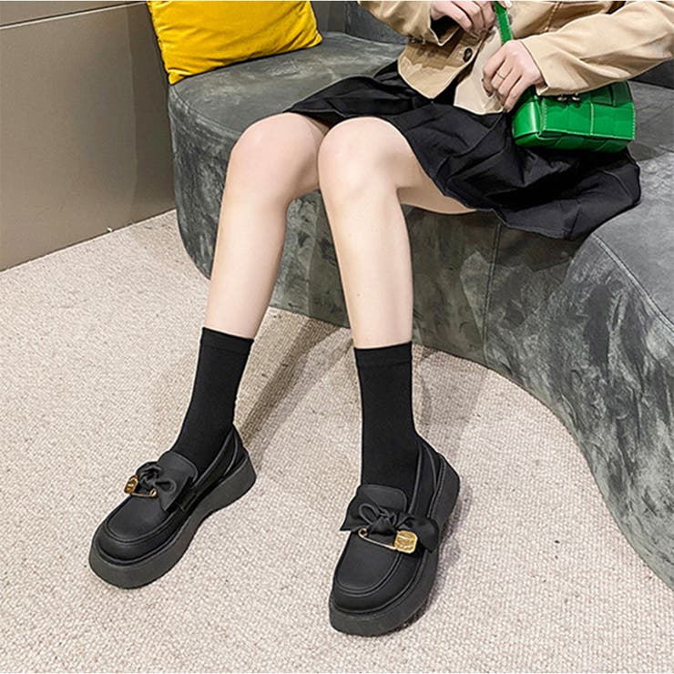 厚底リボン付きローファー レディース 靴 | Amulet | 詳細画像8 