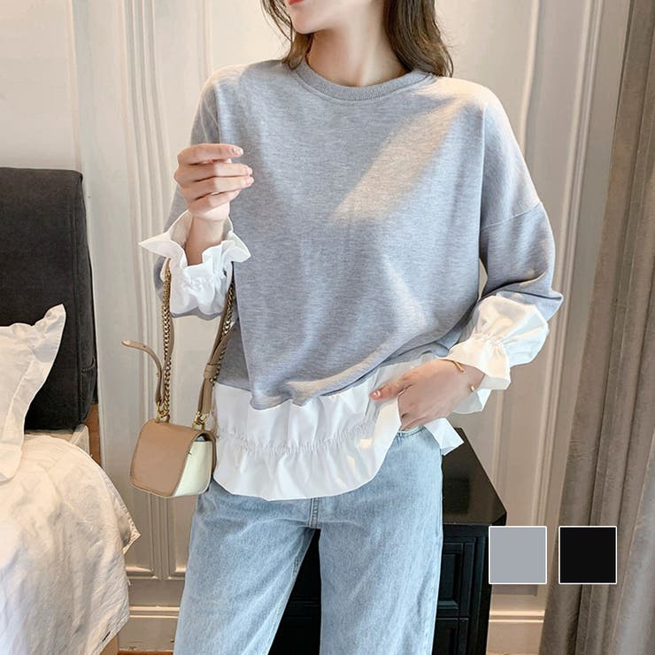 ドッキングプルオーバー シャツ トップス | Amulet | 詳細画像1 