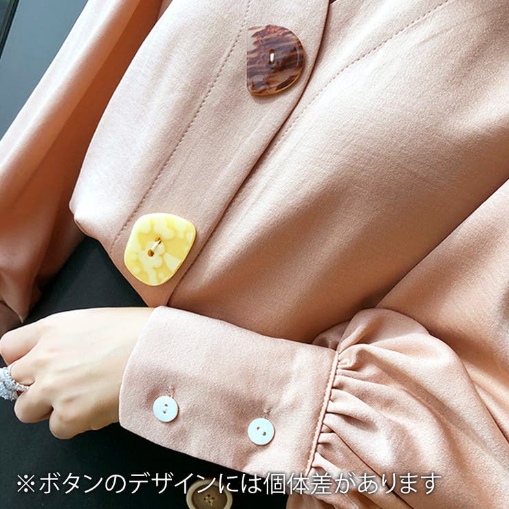 フェイクボタン付きブラウス レディース トップス | Amulet | 詳細画像14 