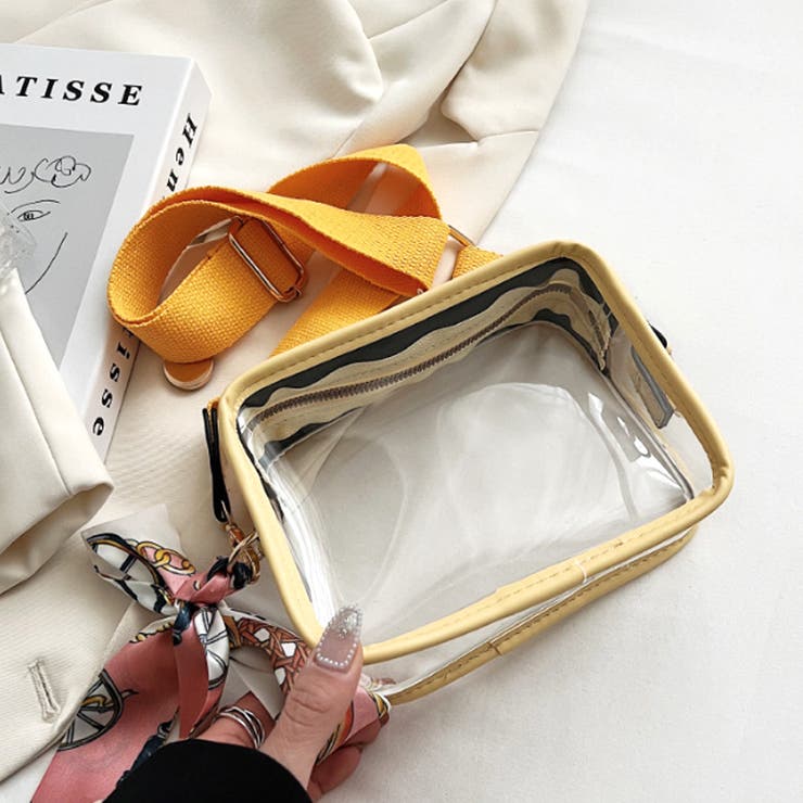 スカーフ付きクリアバッグ レディース かばん | Amulet | 詳細画像14 