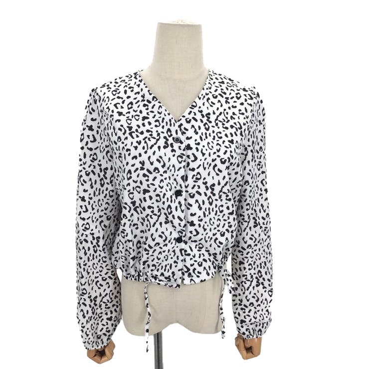 レオパード柄ブラウス レディース ショート丈トップス | Amulet | 詳細画像13 