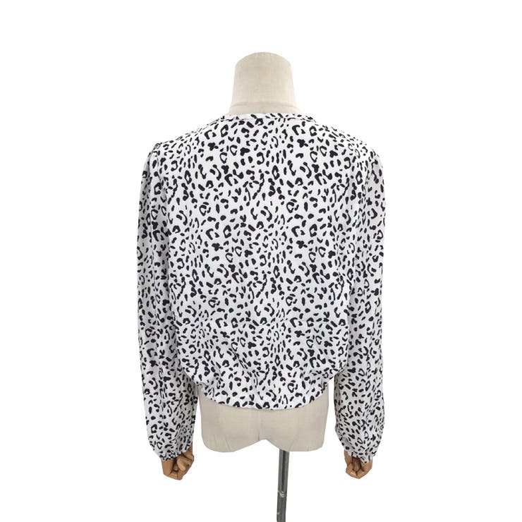 レオパード柄ブラウス レディース ショート丈トップス | Amulet | 詳細画像15 