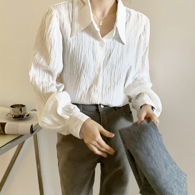 ワッシャー加工シャツ レディース トップス | Amulet | 詳細画像4 