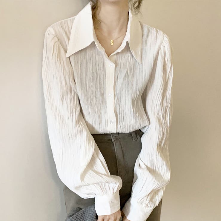 ワッシャー加工シャツ レディース トップス | Amulet | 詳細画像8 