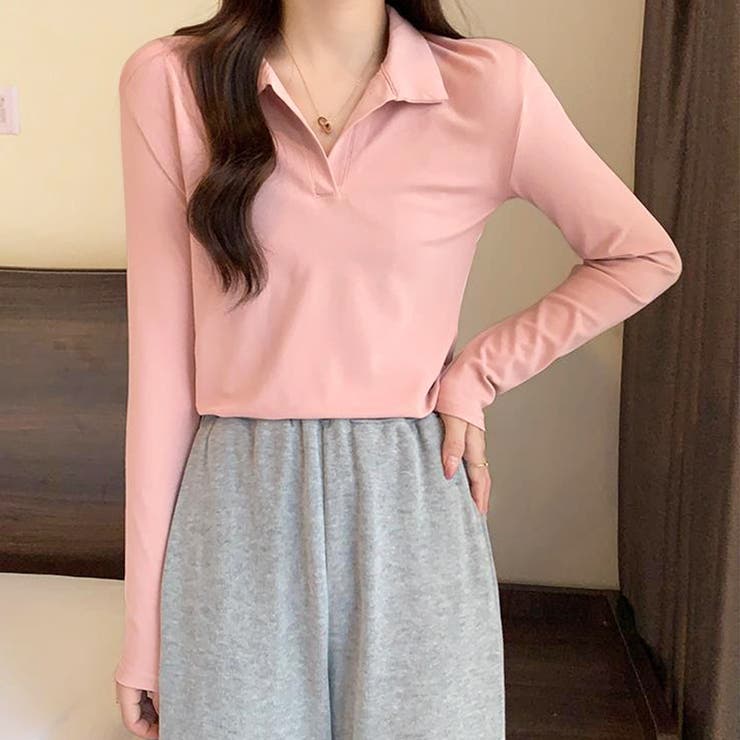 ピンク | 襟付きカットソー レディース トップス | Amulet