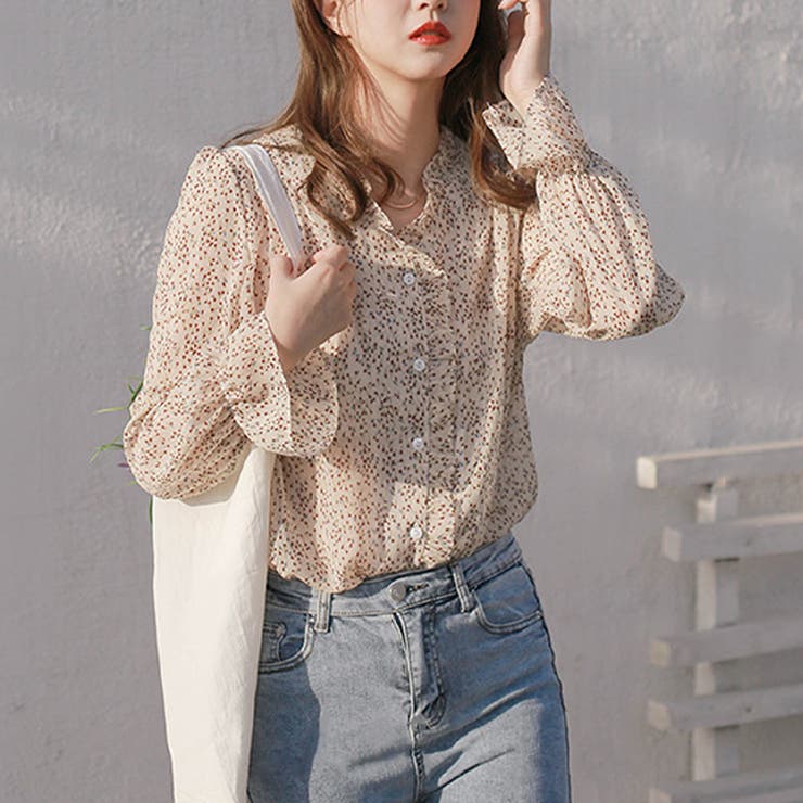 小花柄シフォンブラウス レディース トップス | Amulet | 詳細画像3 