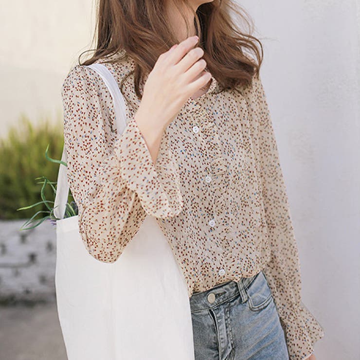 小花柄シフォンブラウス レディース トップス | Amulet | 詳細画像8 