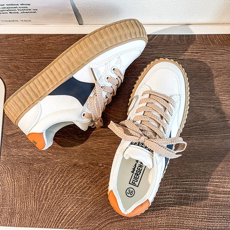 厚底ローカットスニーカー レディース 靴 | Amulet | 詳細画像2 