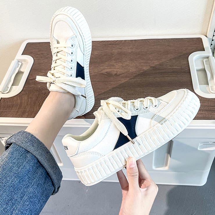 厚底ローカットスニーカー レディース 靴 | Amulet | 詳細画像3 