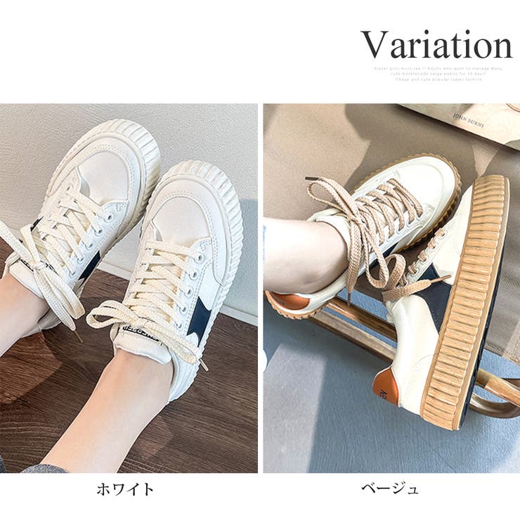 厚底ローカットスニーカー レディース 靴 | Amulet | 詳細画像5 