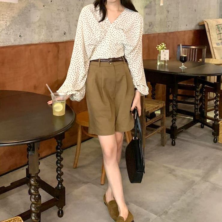 ドット柄バックリボンブラウス レディース トップス | Amulet | 詳細画像4 