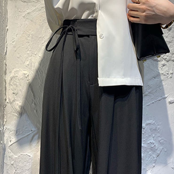 サイドリボンワイドパンツ レディース ボトムス | Amulet | 詳細画像10 