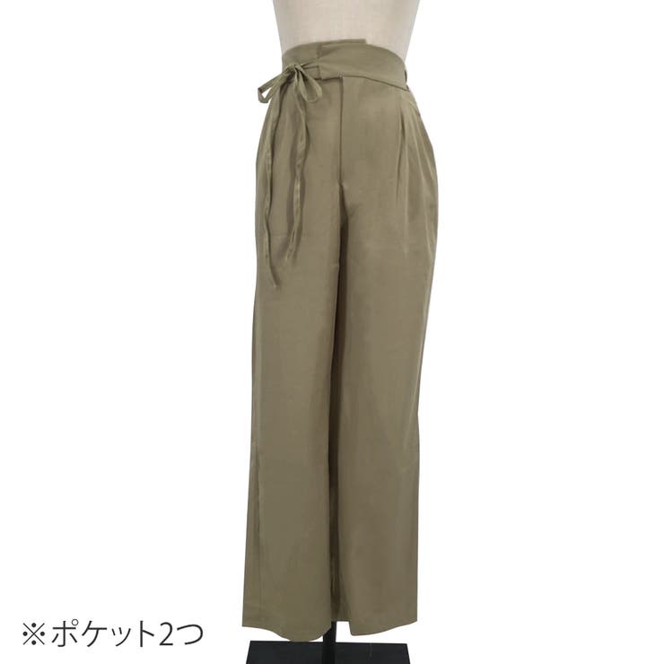 サイドリボンワイドパンツ レディース ボトムス | Amulet | 詳細画像12 