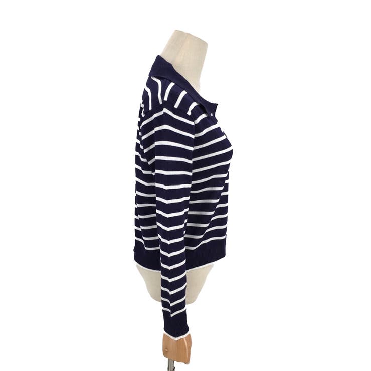 ボーダー柄スキッパートップス レディース トップス | Amulet | 詳細画像13 