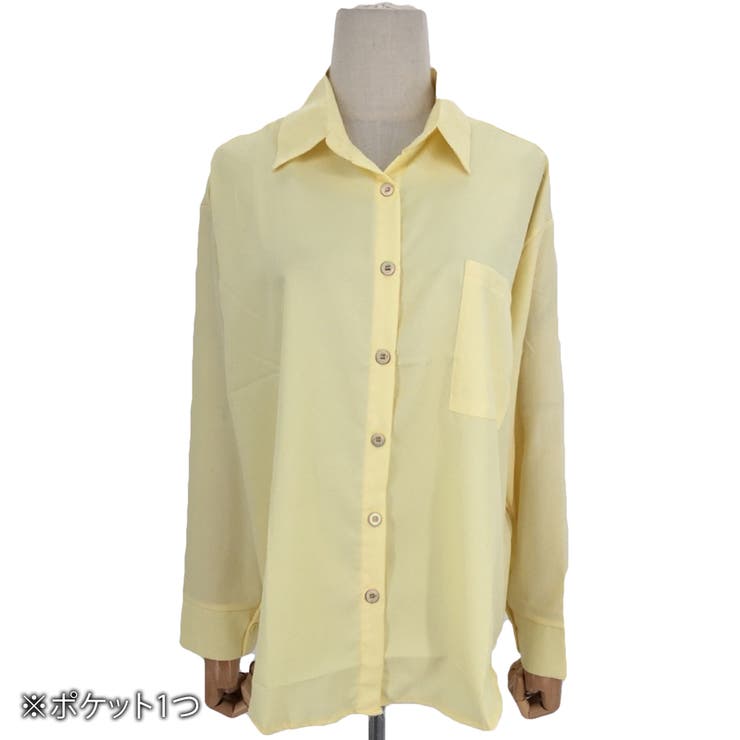 長袖シンプルシャツ ブラウス レディース | Amulet | 詳細画像12 