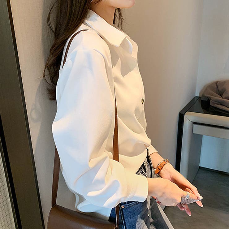 オーバーサイズシンプルシャツ レディース トップス | Amulet | 詳細画像10 