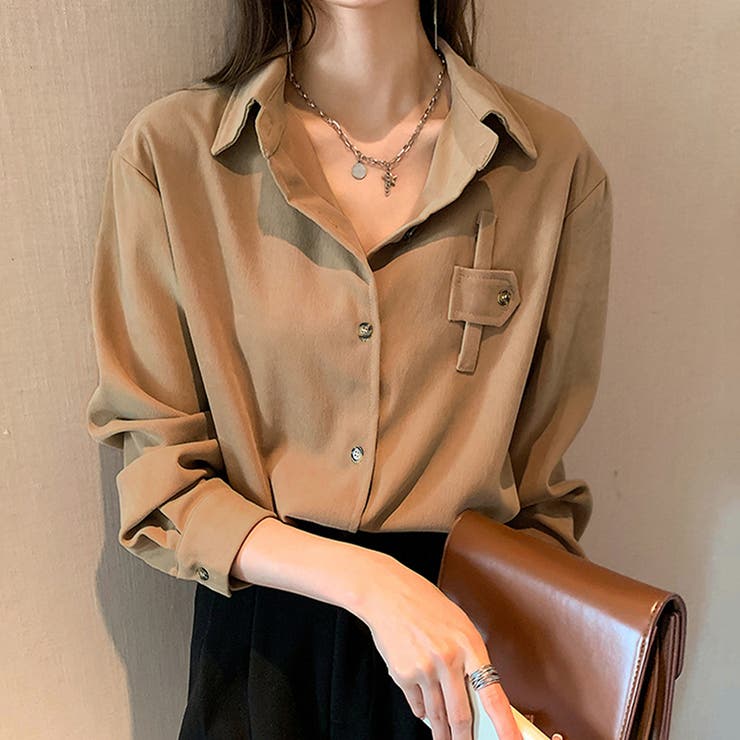 オーバーサイズシンプルシャツ レディース トップス | Amulet | 詳細画像6 