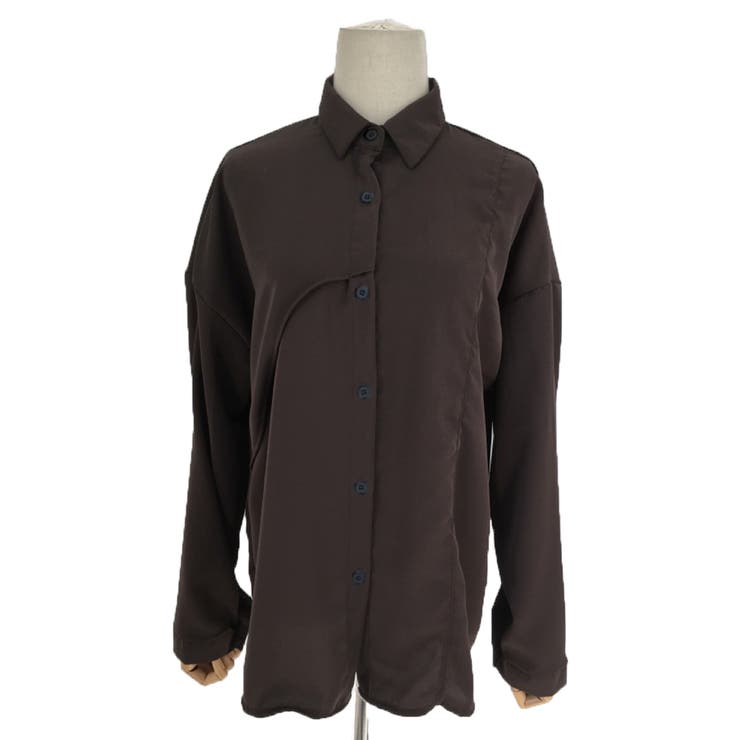 オーバーサイズシンプルシャツ ブラウス レディース | Amulet | 詳細画像12 