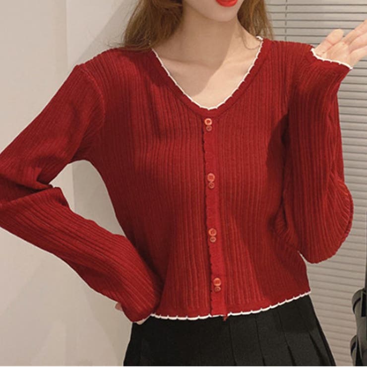 フェイクボタンリブトップス カットソー レディース | Amulet | 詳細画像11 