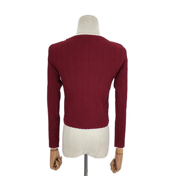 フェイクボタンリブトップス カットソー レディース | Amulet | 詳細画像14 