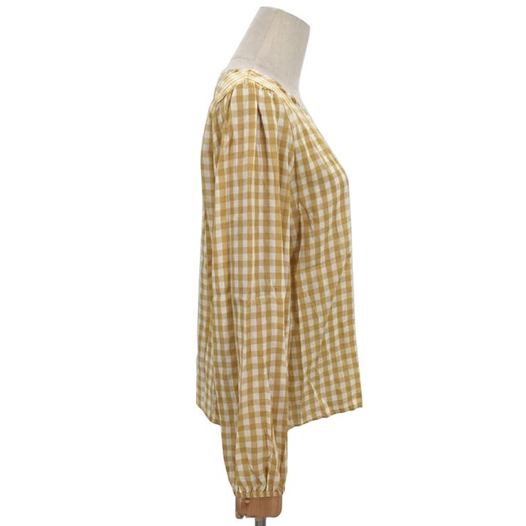 ギンガムチェックブラウス レディース シャツ | Amulet | 詳細画像12 