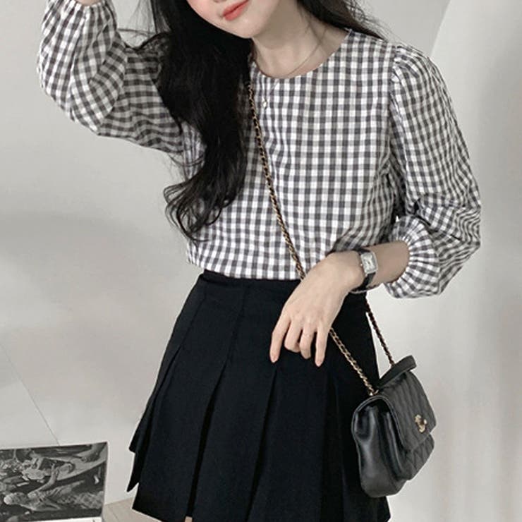 ギンガムチェックブラウス レディース シャツ | Amulet | 詳細画像4 