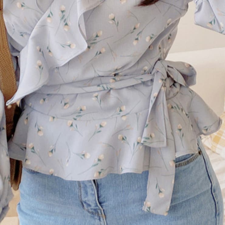 Vネック花柄ブラウス レディース トップス | Amulet | 詳細画像13 