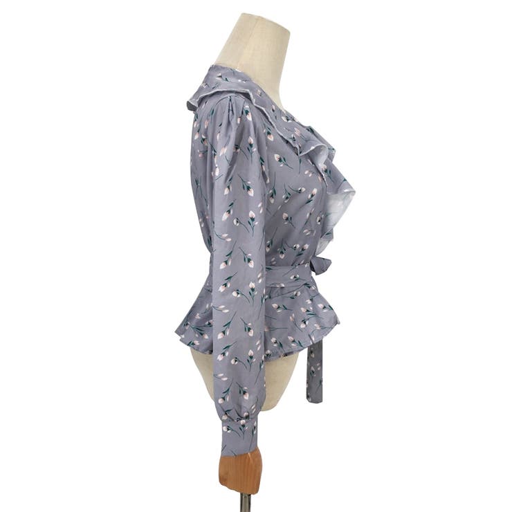 Vネック花柄ブラウス レディース トップス | Amulet | 詳細画像16 