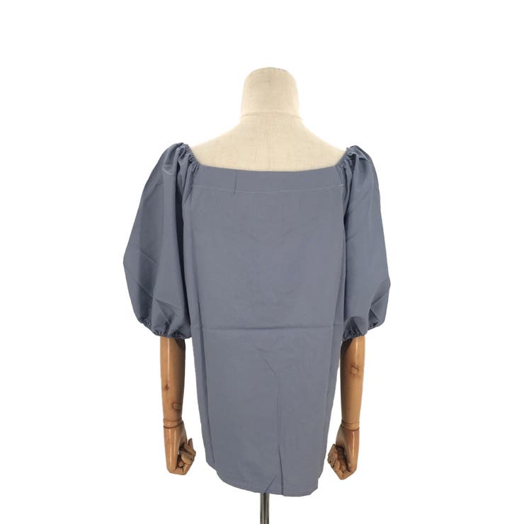 パフスリーブ五分丈トップス レディース カジュアル | Amulet | 詳細画像16 