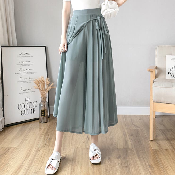 腰リボンシフォンパンツ レディース ボトム | Amulet | 詳細画像14 