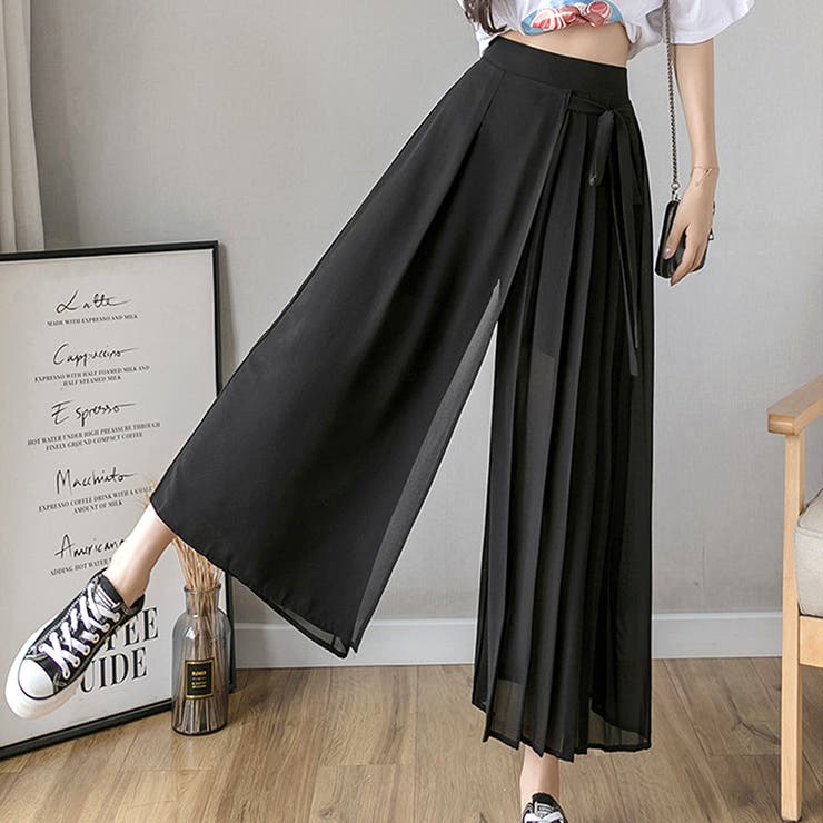 腰リボンシフォンパンツ レディース ボトム | Amulet | 詳細画像2 