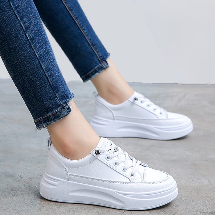 ホワイト | フラットスニーカー シューズ 靴 | Amulet