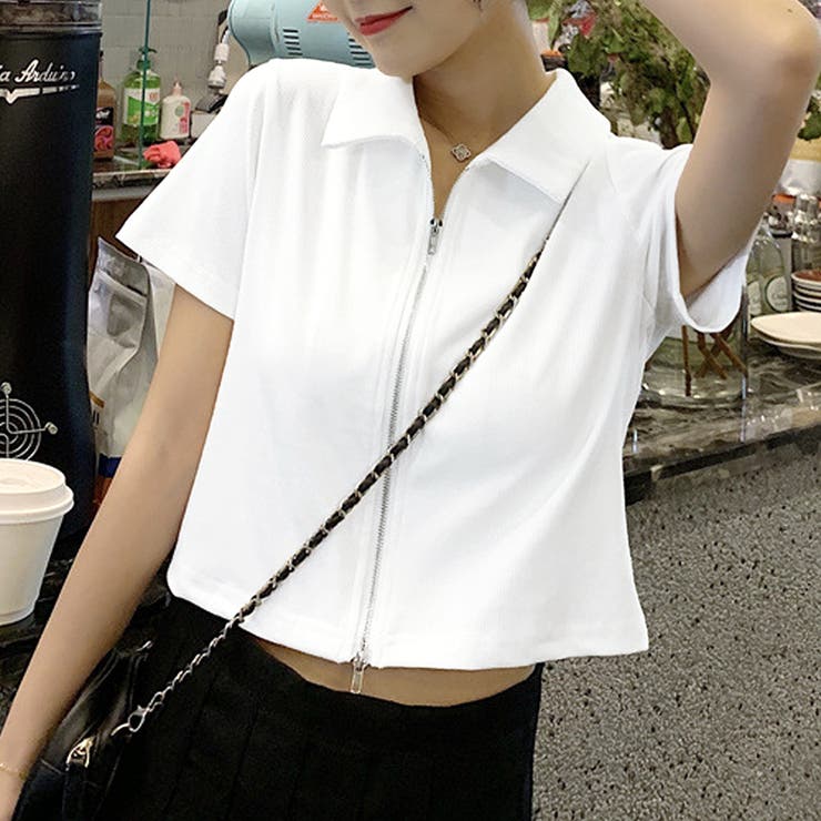 ダブルジップ半袖トップス レディース 半袖 | Amulet | 詳細画像14 