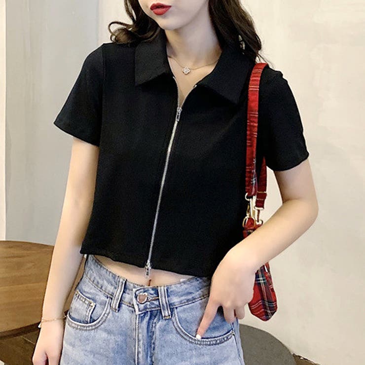 ダブルジップ半袖トップス レディース 半袖 | Amulet | 詳細画像9 