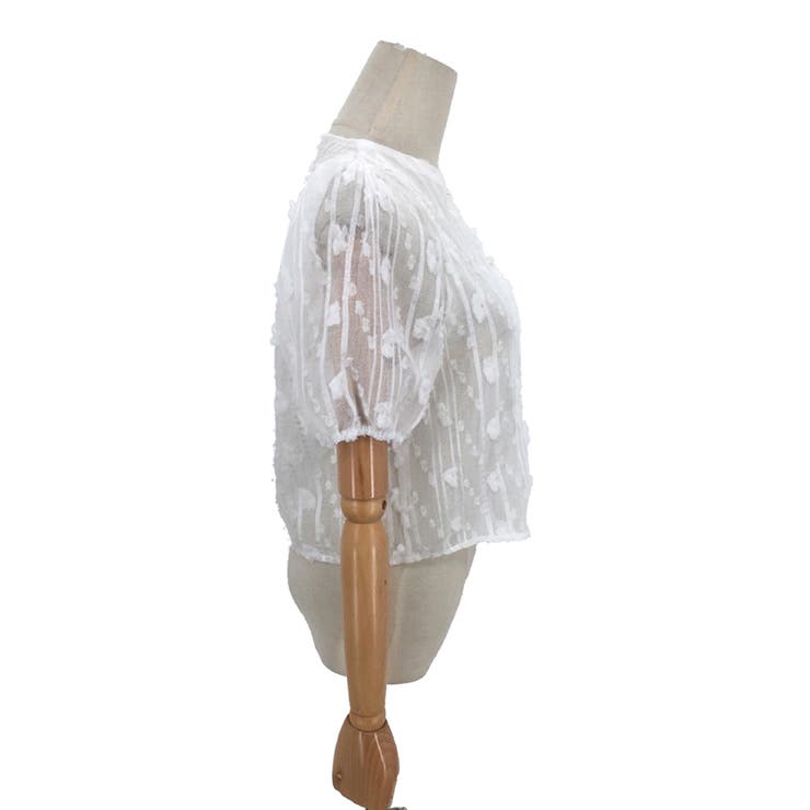 半袖パフスリーブブラウス レディース 半袖 | Amulet | 詳細画像17 