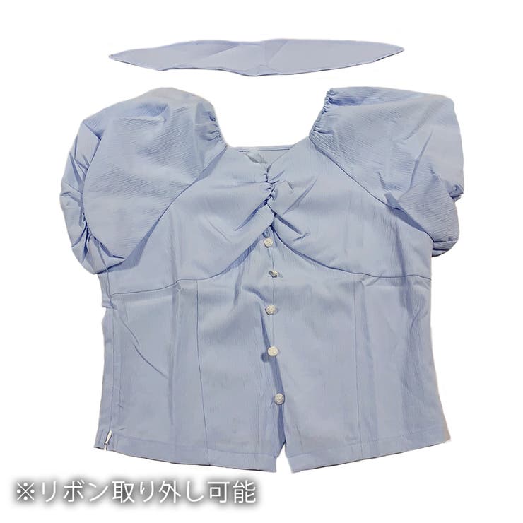 リボンオフショルダーブラウス レディース トップス | Amulet | 詳細画像16 