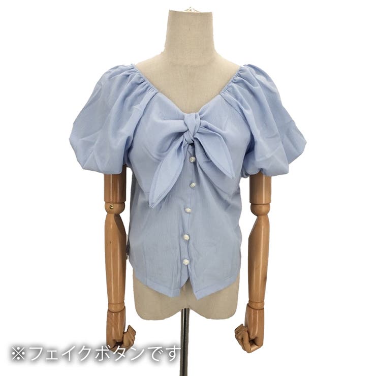 リボンオフショルダーブラウス レディース トップス | Amulet | 詳細画像17 