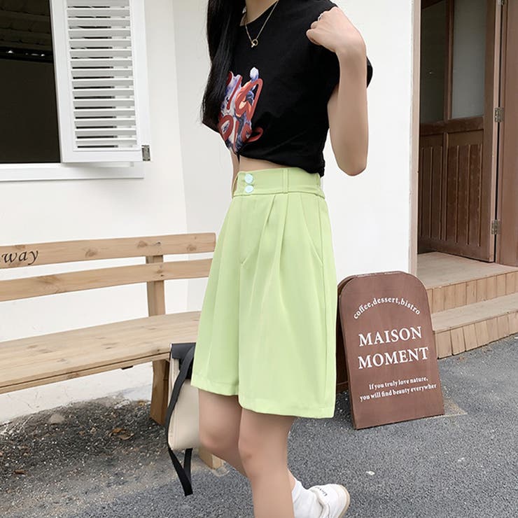 タック入りショートパンツ レディース ボトムス | Amulet | 詳細画像10 